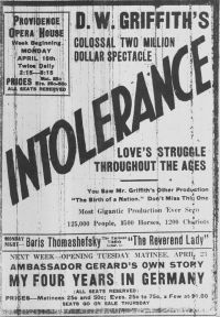  / Intolerance: Love